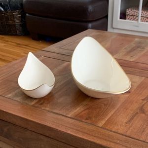 Set of 2 Lenox candy dishes.